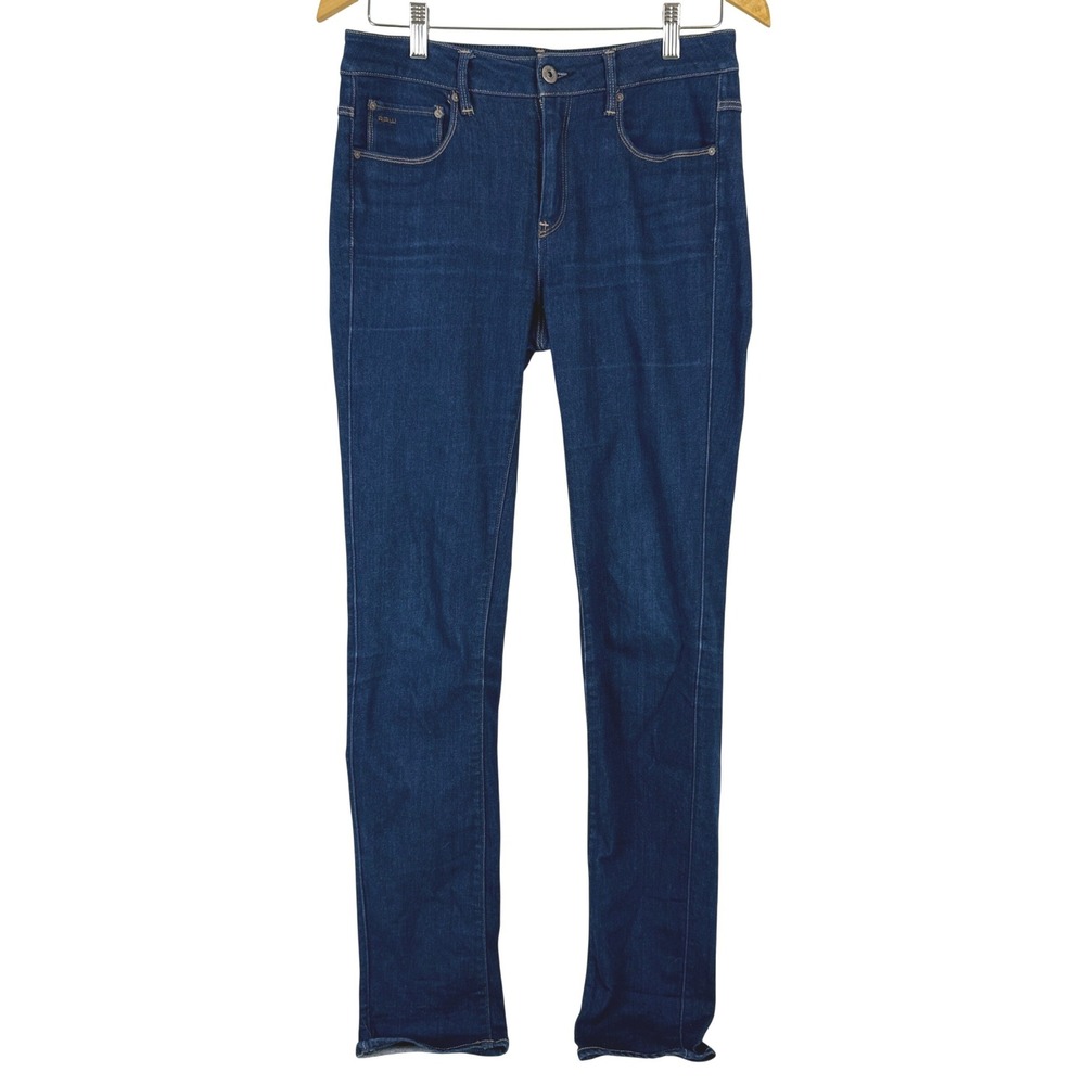 G Star Raw‎ 3301 High Straight FU Dark Wash Denim Jeans Women's Size 31